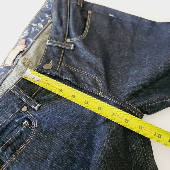 PAIGE Hollywood Hills Wide Leg Blue Jeans - Picture 11 of 12